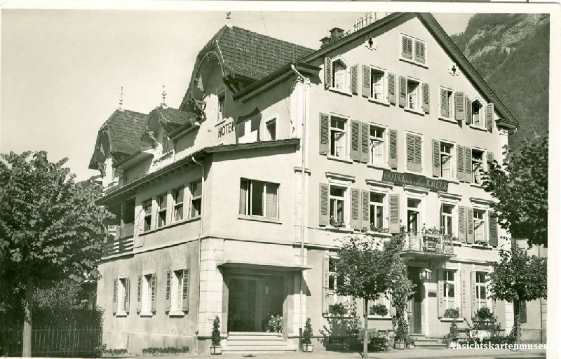 Cartoline postali: Meiringen -Hotel Weisses Kreuz c1940 – Usato da Emmenbrücke venduto da teestube