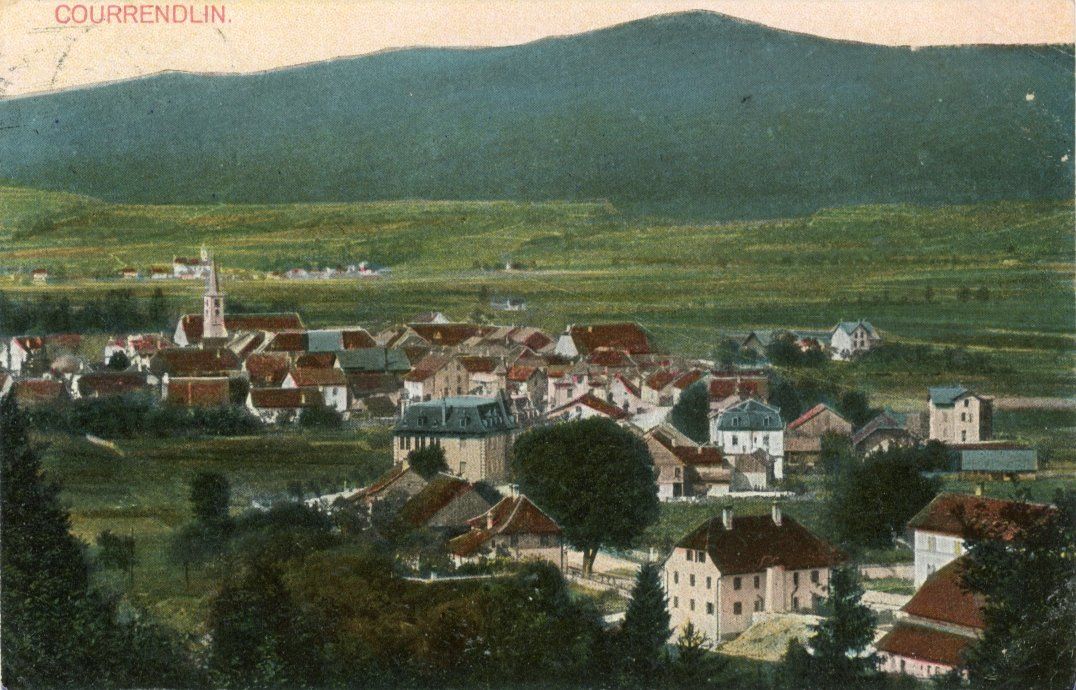 Cartoline postali: Courrendlin   JU – Usato da Brig venduto da Valcards54