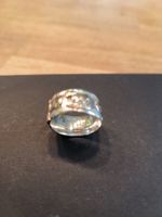 Sennenring mit Kuh- und Sennenmotiv, Sterling Silber/Rotgold