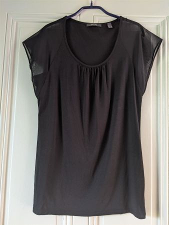 ESPRIT : Blouse-shirt noire M-L