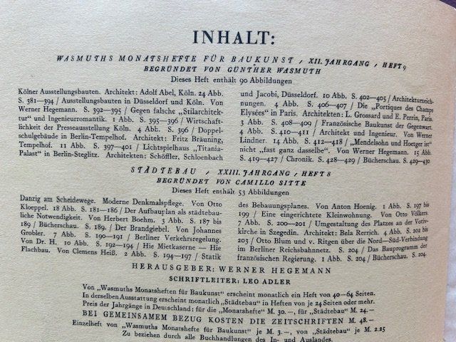 Livres: Pressa Köln, Böttcherstrasse Bremen, Wasmuth 1928 – D'occasion à Bern par oregonzwei 2