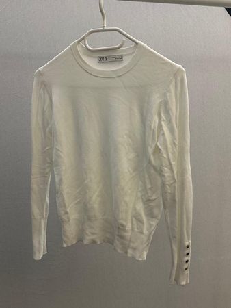 Edler Zara Strickpullover, Weiss, Gr. M, Top Zustand!