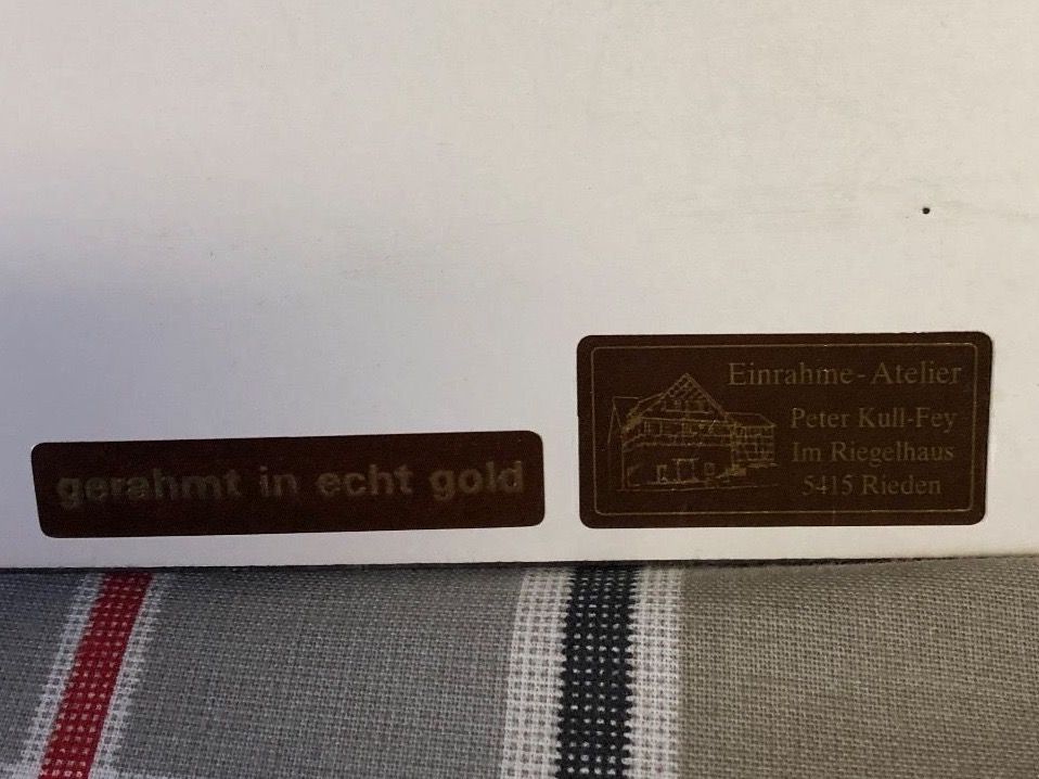 Carte collezionabili: Gobelin Anker Goldrahmen Bilderrahmen – Usato da Niederrohrdorf venduto da beniledergerber 6
