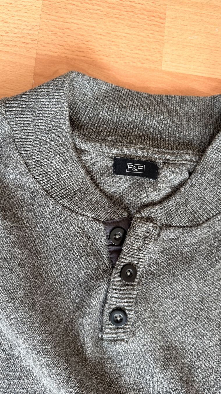 Maglioni & Felpe: Pullover - F+F grau Strick Gr. 3XL / XXXL – Usato da Winterthur venduto da Secondhand-Family 1