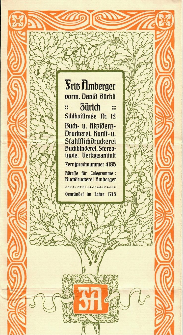 Tutti i francobolli: Brief aus Zürich 1907 – Usato da Hochdorf venduto da Ziegel-16 2