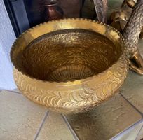 Messingschale Blumenschale Messing Gold Topf Pfanne Schal
