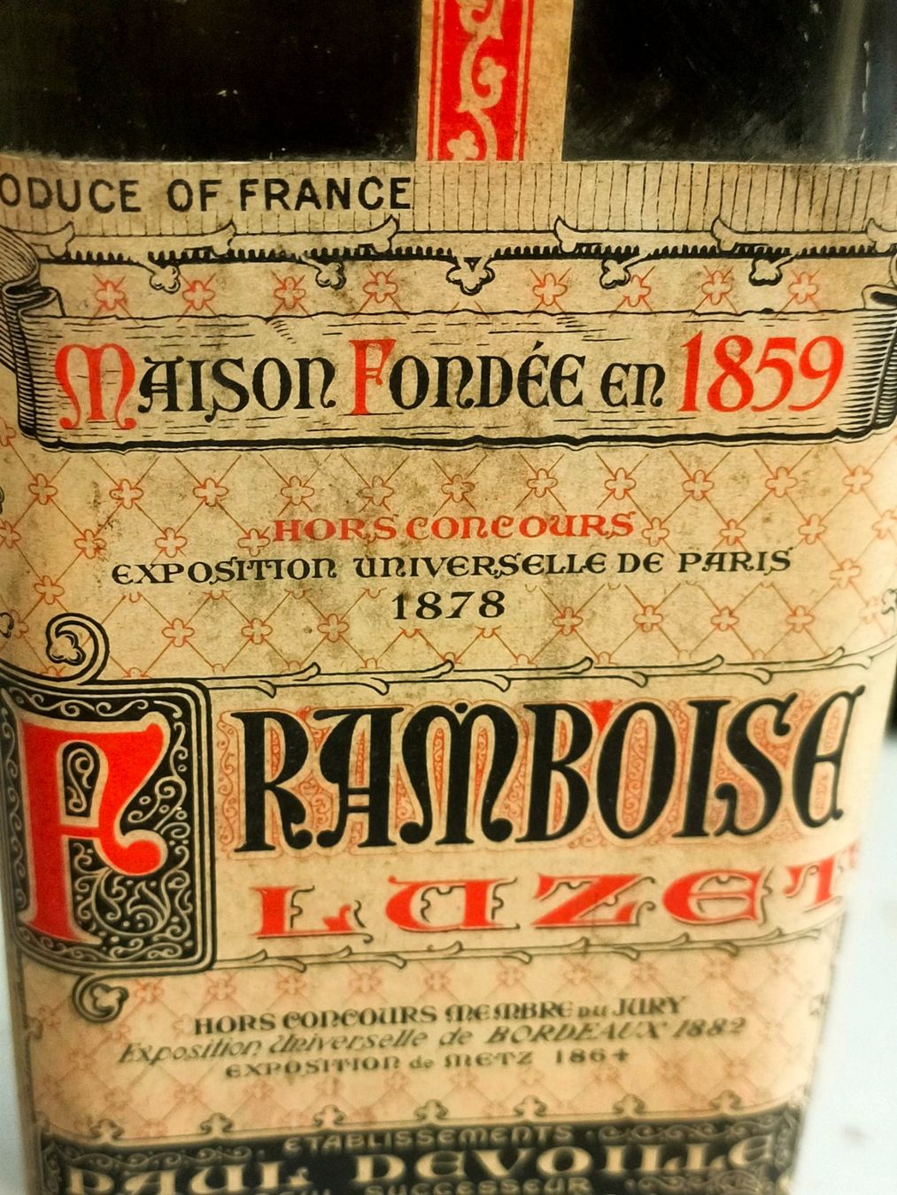 Bevande alcoliche: FRAMBOISE FLUZET – Usato da Genève venduto da Leboucheoreilles 5