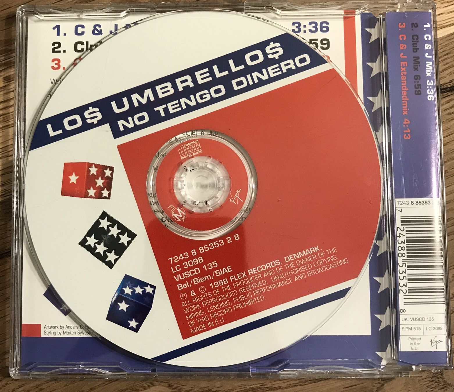 CD: CD- Los Umbrellos - No Tengo Dinero - CD Single – Usato da Guntershausen venduto da Gloominati 1