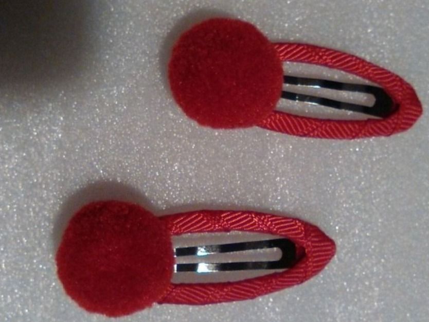 Accessori per capelli: HAARKLIPS;ROT;MIT KÜGEL – Nuovo (secondo la descrizione) da Basel venduto da bijoutrie_4
