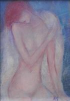 Akt weiblich Engel  Alena Synkova ∗1943