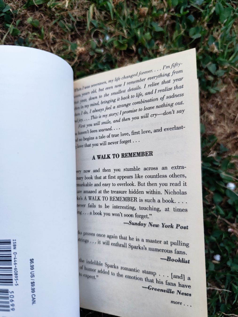 Libri: Nicholas Sparks A Walk to Remember paperback used condition – Usato da Mägenwil venduto da VintageGirly 9