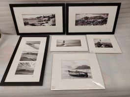 6x Black and white photographic prints South Africa Capetown