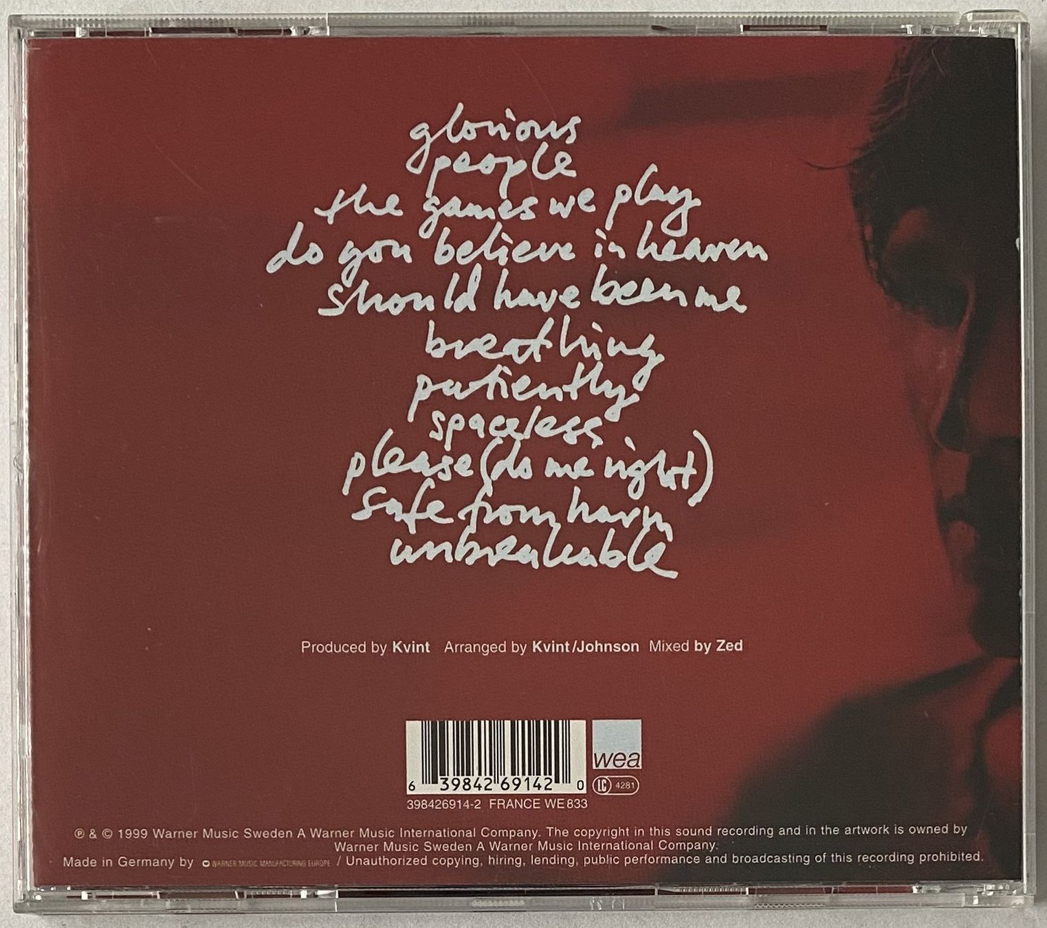 CD: Andreas Johnson, Liebling – Usato da Flums venduto da Asquillo 1