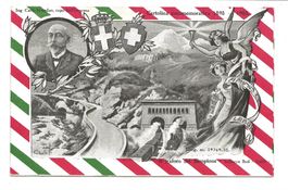 Bau Simplon Tunnel 1898-1905 - Erinnerungskarte Ing. Brandau