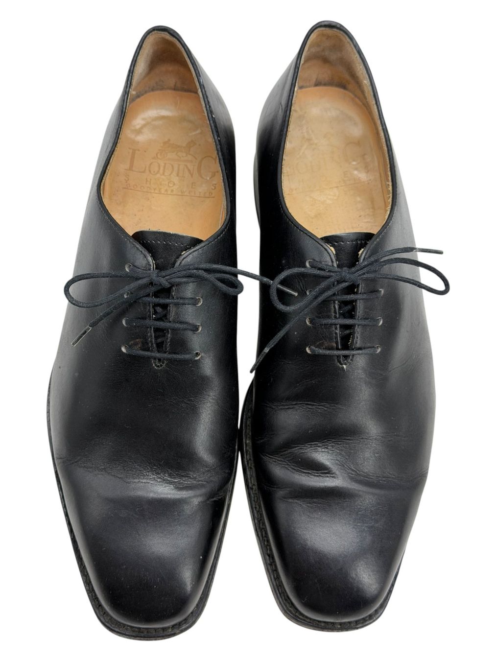 Scarpe da uomo: Chaussures Loding Shoes cuir noir . Pointure 42 – Usato da Cossonay-Ville venduto da PatineDuTemps 1