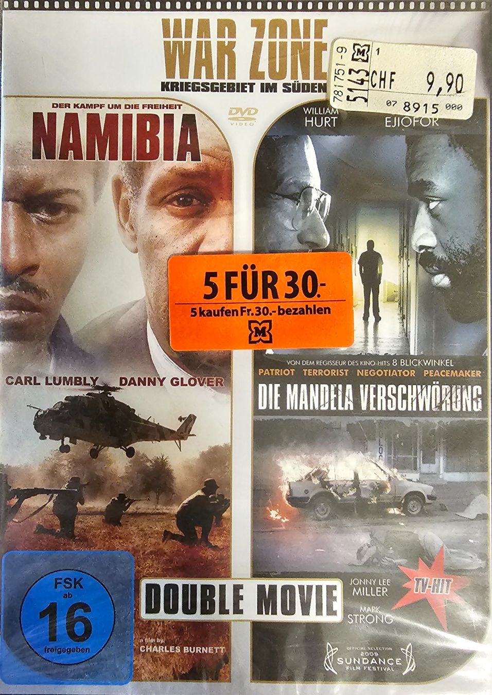 Tutti i DVDs: War Zone - Namibia - Die Mandela Verschwörung – Nuovo e nell'imballaggio originale da Wahlen b. Laufen venduto da Cg10
