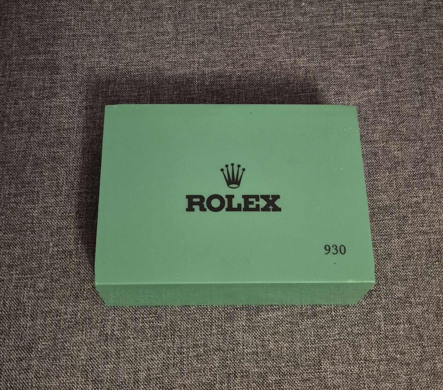 Rolex Scatole porta orologi: Scatola ROLEX originale verde, modello 930 - Ottima! – Usato da Lugano venduto da coccodrillo01 1