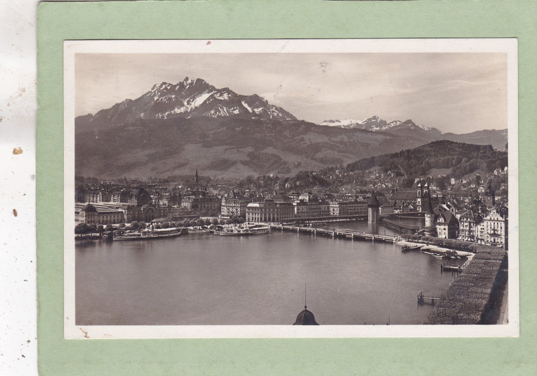 Cartoline postali: Luzern mit Pilatus 1932 – Usato da Herisau venduto da Lisegrat2008