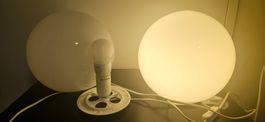 Zwei Kugel Tischlampen IKEA weiss  (Fado)inklusive Glühbrine