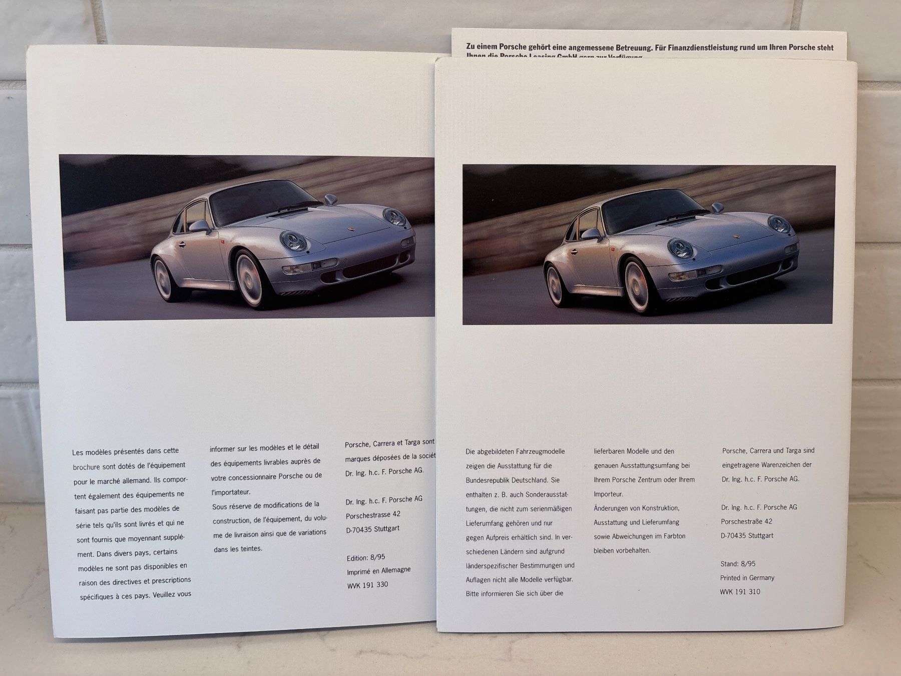 Porsche Dokumente: Porsche 911 broschure – Gebraucht aus Gollion von Hampton 3