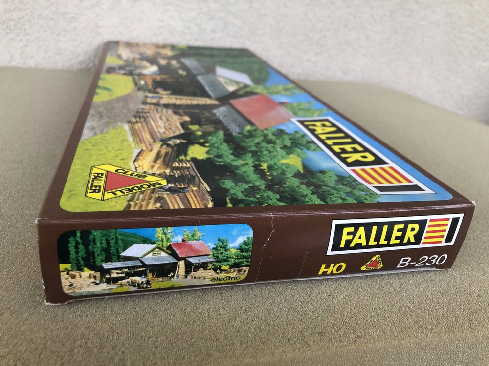 Faller 191765 – Scierie Avec Maison D'Habitation – Maquette Train Échelle HO – Idéal Pour Diorama Ferroviaire Réaliste