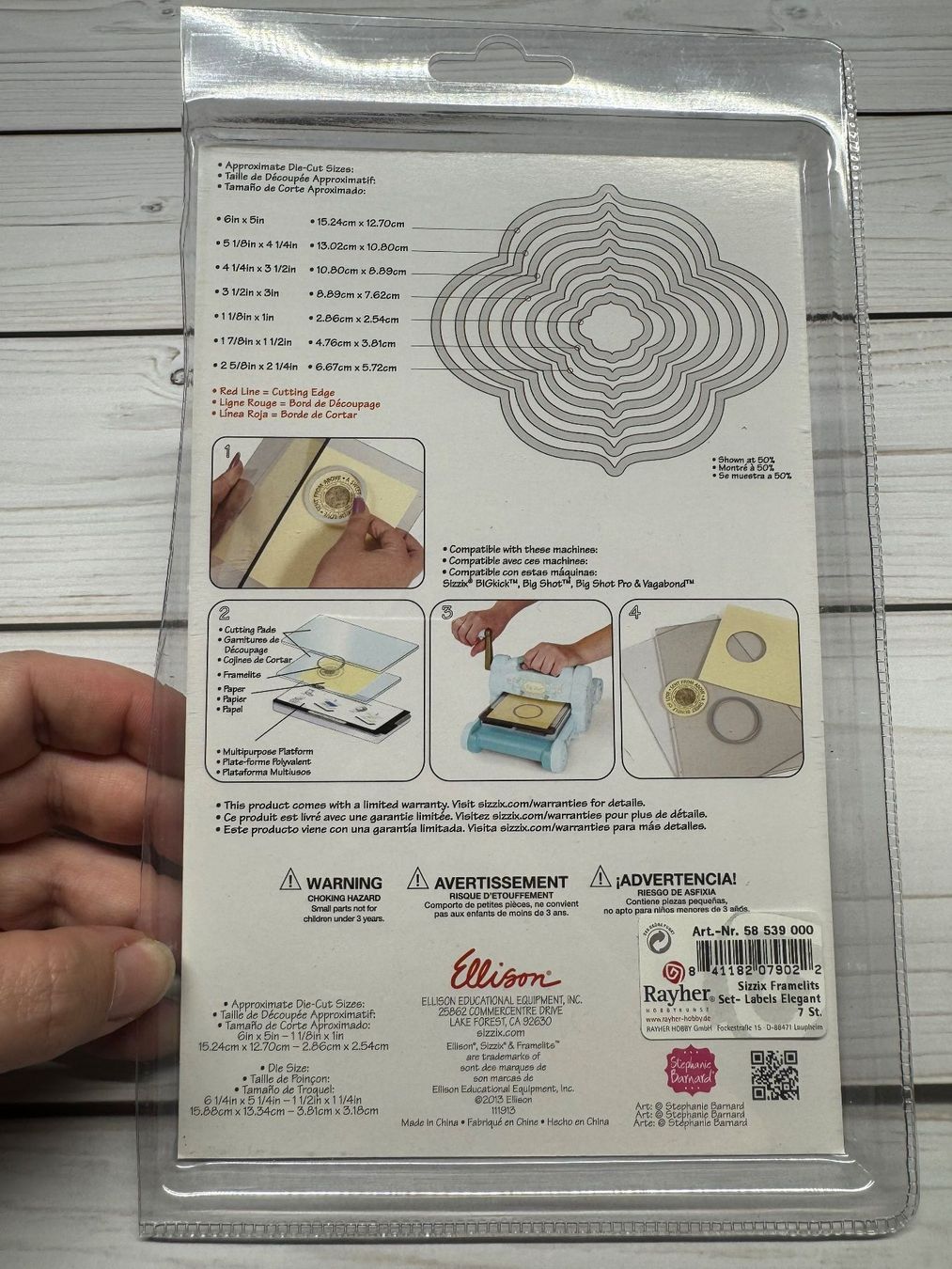 Sizzix Sciablone: 7 Stanzschablonen Framelits "Labels Elegant" von Sizzix / H – Usato da Neukirch (Egnach) venduto da muolen 1