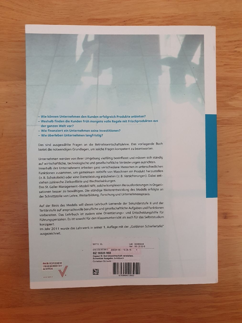 Libri: Betriebswirtschaft verstehen, Capaul, Steingruber – Usato da Moosseedorf venduto da Sonnenschein.. 1