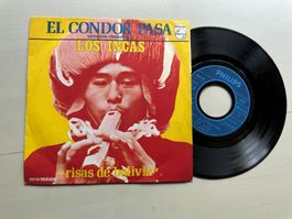LOS INCAS tolle Single El condor pasa 60's SIMON & GARFUNKEL