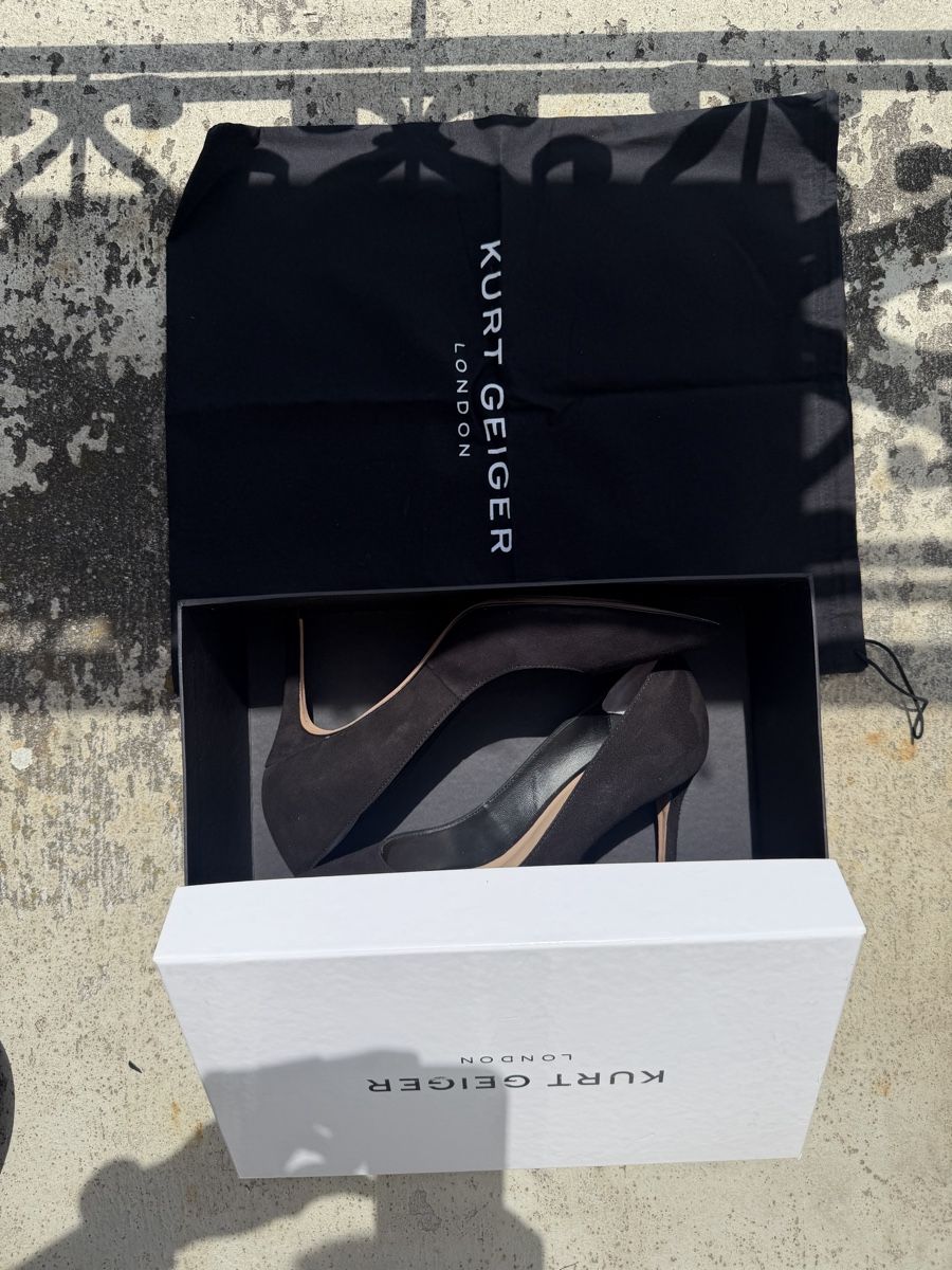 Kurt Geiger Damenschuhe: Kurt Geiger Black Suede High Heels – Neu (gemäss Beschreibung) aus Zürich von agichristine 2