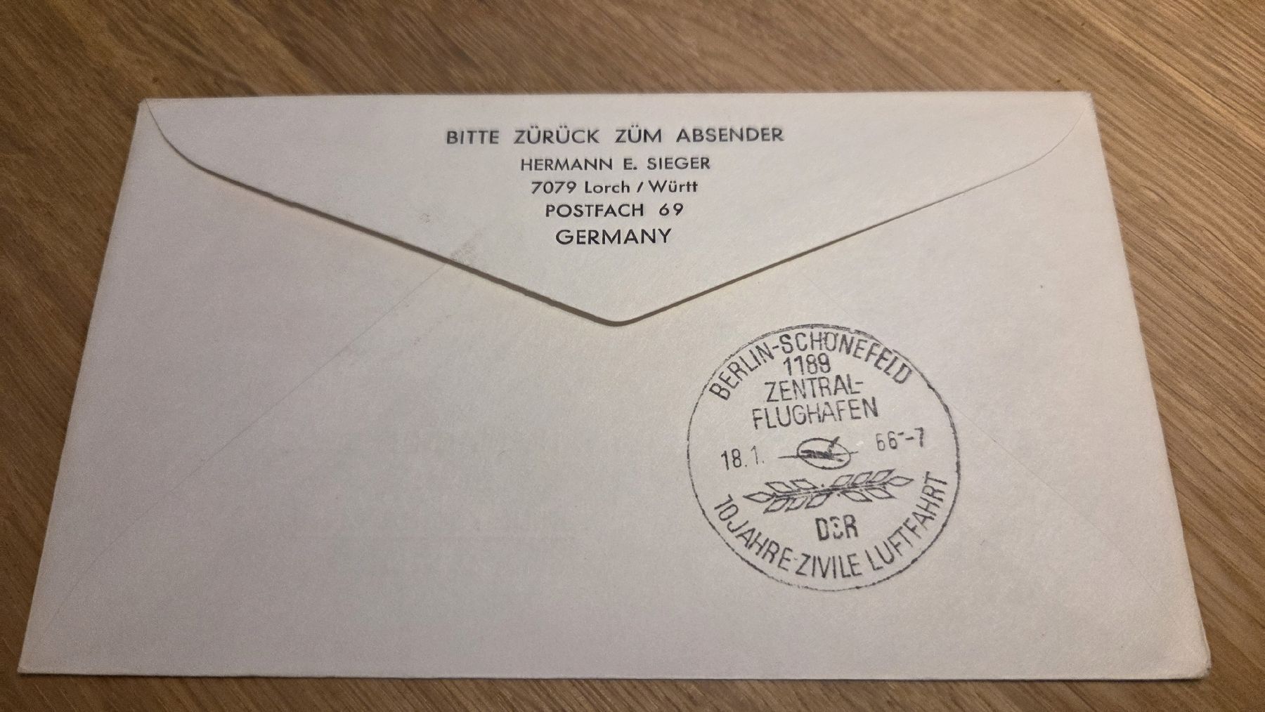 Tutti i francobolli: 1966 Erstflug Damascus - Berlin – Usato da Arni AG venduto da Moth68 1