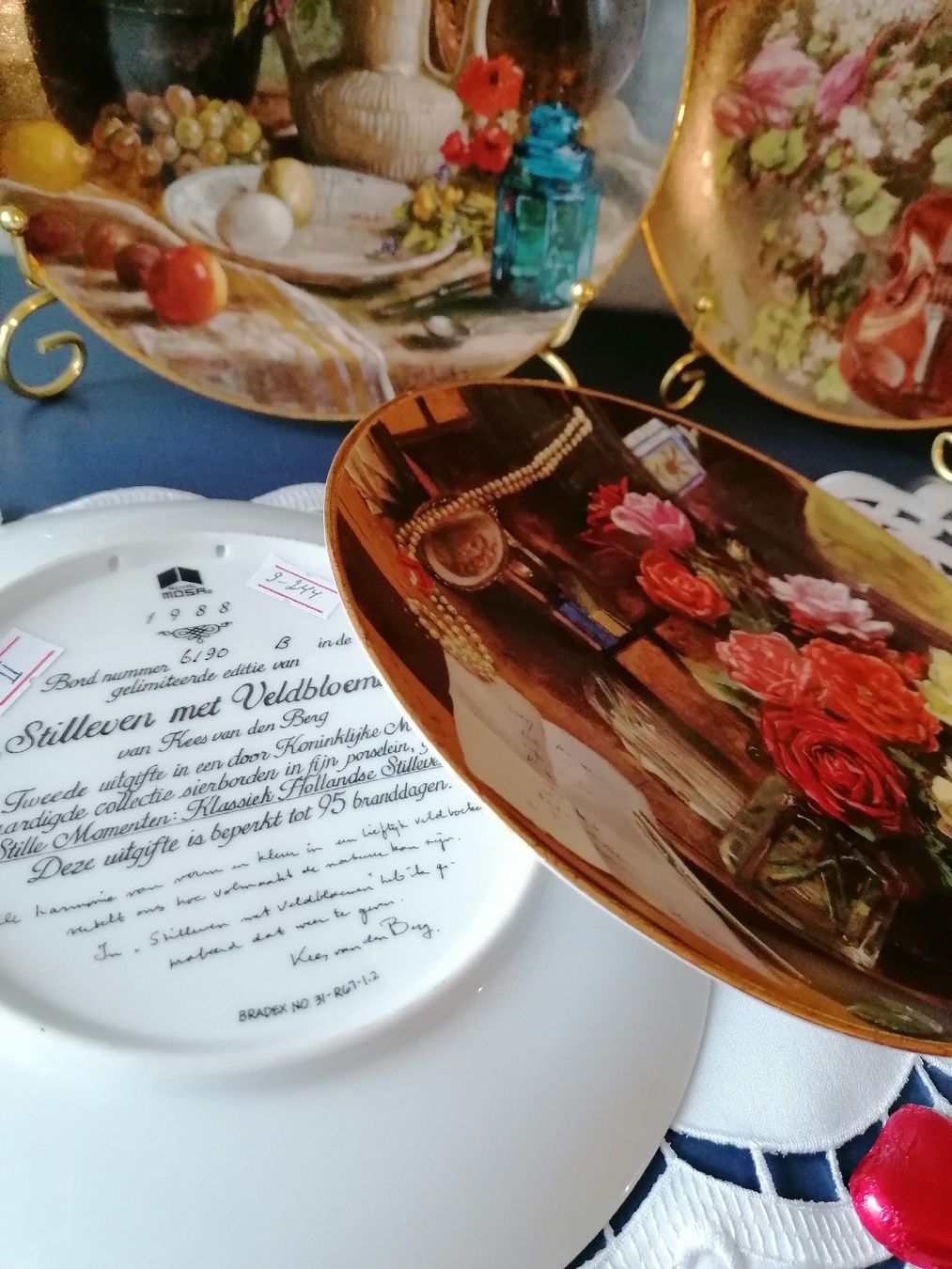 Assiettes: Teller-Set "Stilleben mit Feldblumen" von Rees van den Berg – D'occasion à Aegerten par Jos_zem 5