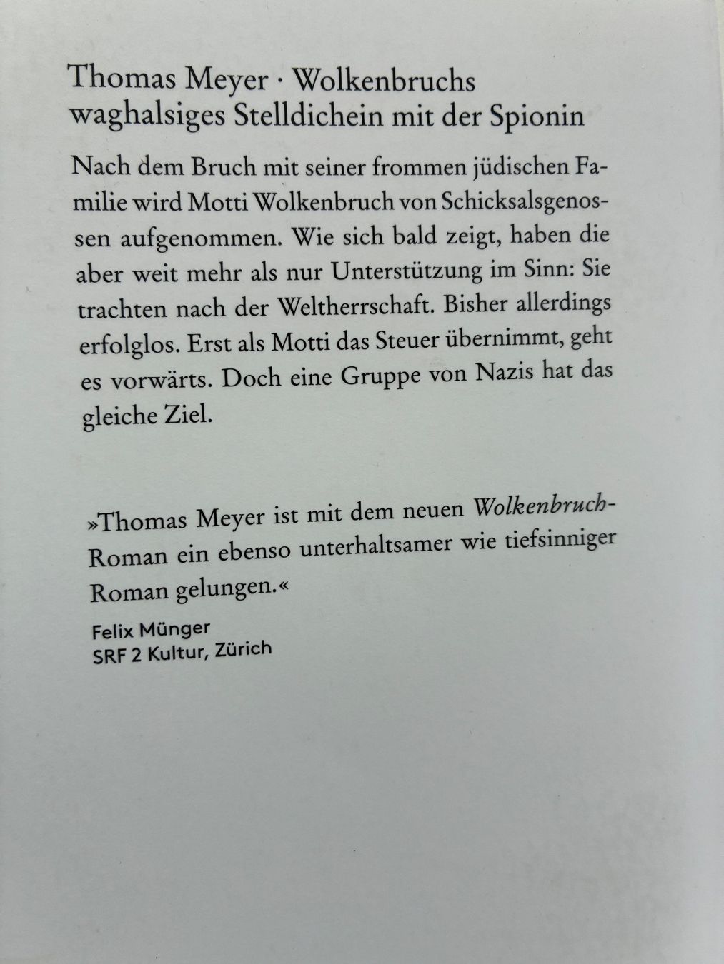 Libri: Wolkenbruch Romane, Thomas Meyer – Usato da Gümmenen venduto da Supererland 4