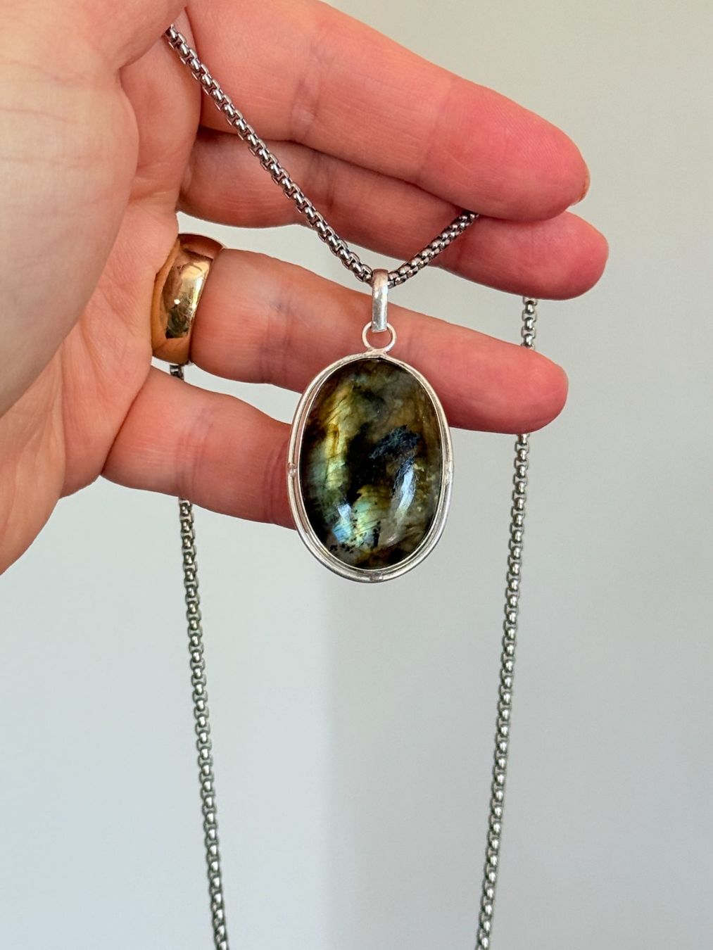 Ketten: Collier Labradorite , bijou chic et tendance ! – Neu und originalverpackt aus Genève von AWWA 5