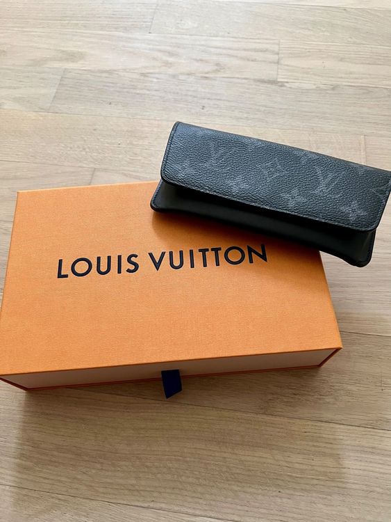 LOUIS VUITTON LOUIS VUITTON Etui a Lunettes Woody Glasses Case G10296  Monogram Eclipse Black G10296