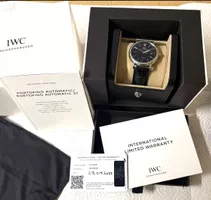 IWC Portofino Automatic Uhr Stahl schwarz mit Box