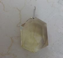 Kettenanhänger * Citrin * XL  5 cm
