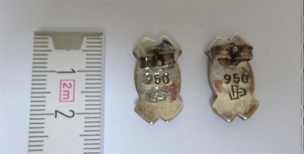 Ohrringe & -stecker: Ohrstecker - 950er Silber - blauer Stein – Gebraucht aus Zofingen von Justizia_01 3