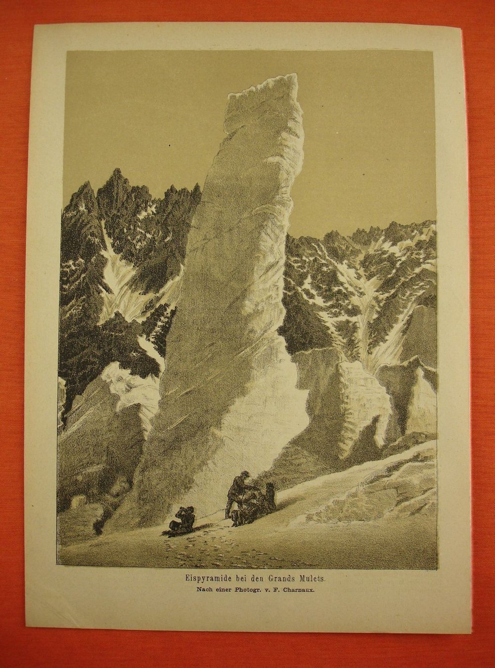Arts picturaux & lithographies: GRAND MULETS EISPYRAMIDE, LITHO 1881 – D'occasion à Grüningen par Kartensammler