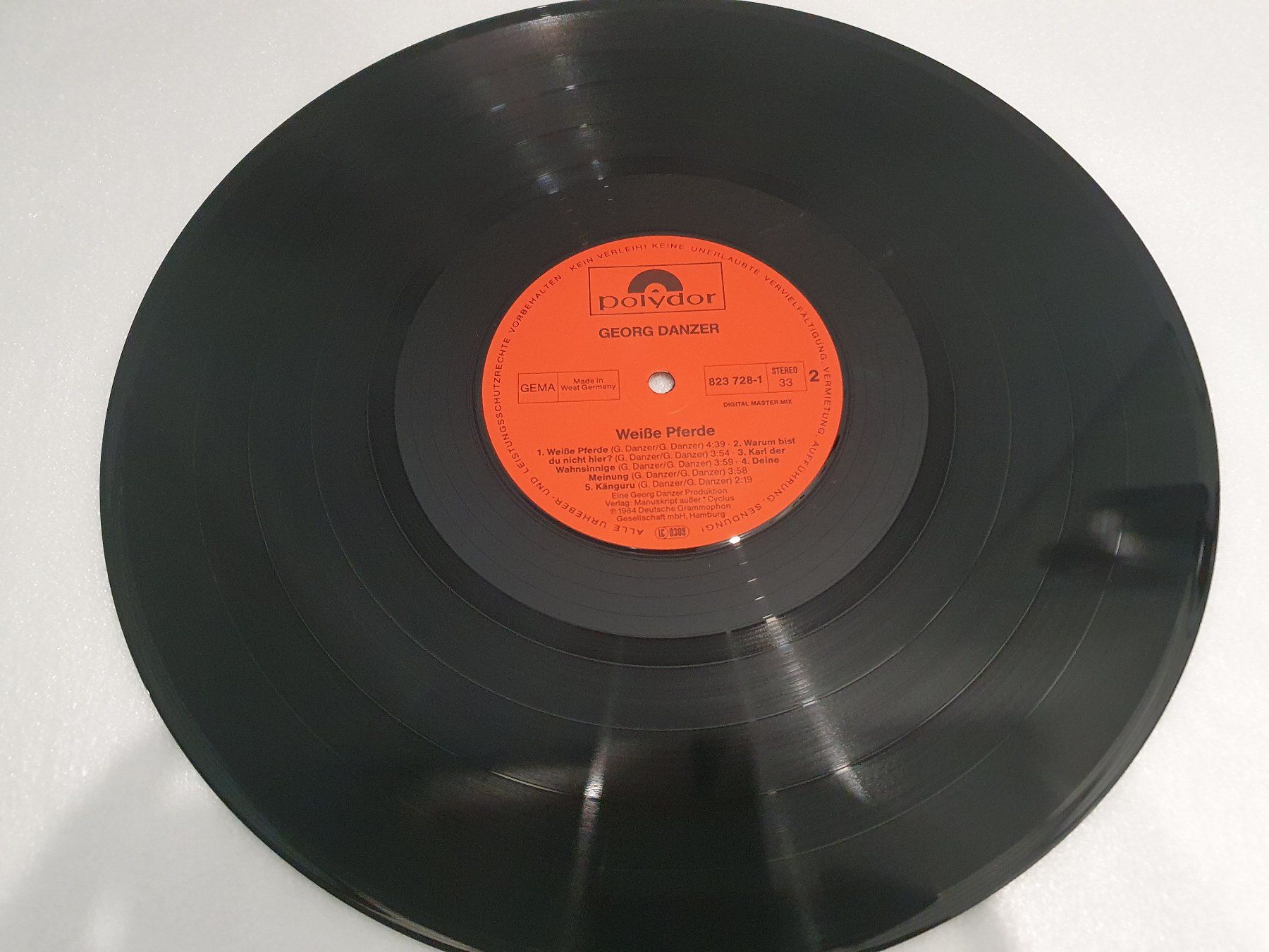 Dischi in vinile: Georg Danzer – Weiße Pferde – Usato da Uster venduto da Vinyl-Leidenschaft 4