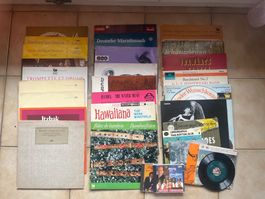Lot de vinyles 33 et 45 tours, CDs (liste en description)