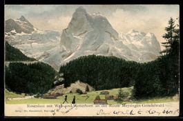 Rosenlaui, Well- und Wetterhorn an der R