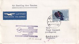Erstflug DLH Dresden - Erfurt 1958, ab CH ("Fremde Flüge")