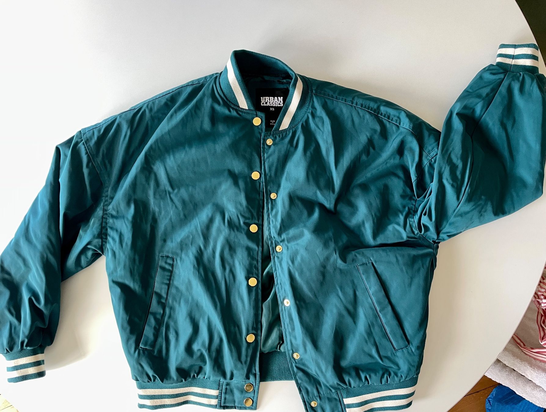 Jacken: Urban Classics College Jacke Türkis – Neu (gemäss Beschreibung) aus Zürich von mrsjack 1