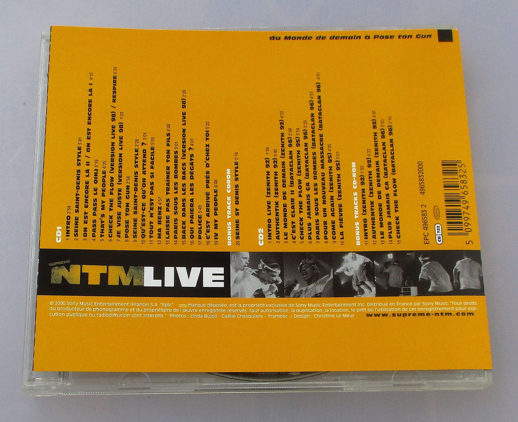 CD: SUPREME NTM - Live 2-CD – Usato da Wattwil venduto da Muriel11 1