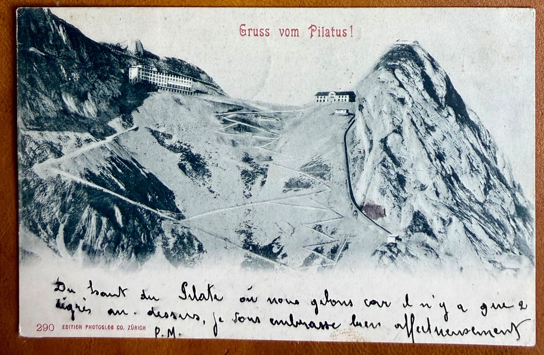 Cartoline postali: Gruss vom Pilatus - 1903 – Usato da Lutry venduto da Ediego