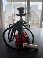 Shisha Wasserpfeife rot mit Schlauch ungebraucht