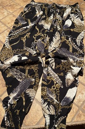 Glamour Pantaloni multicolore👌-tgM/L👌feste vacanze