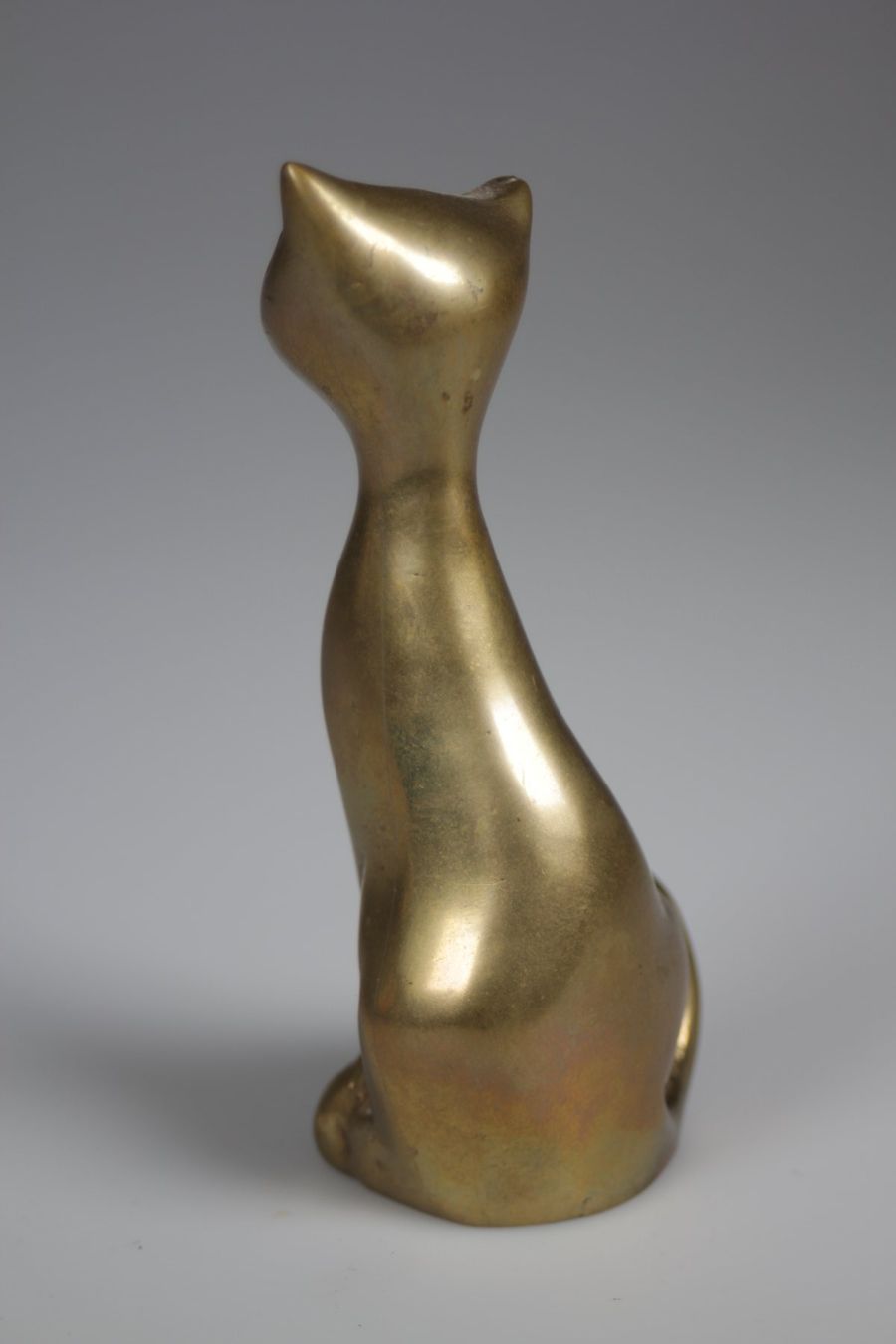 Statuette: Vintage Katzenfigur aus Messing Design – Usato da Basel venduto da IRMAundFRED 1