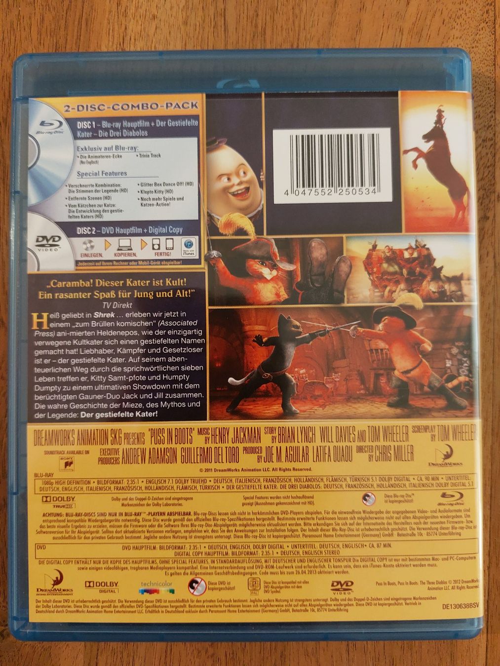 Tutti i DVDs: Blu Ray - Der gestiefelte Kater – Usato da Rheinfelden venduto da FilmAuktion 3