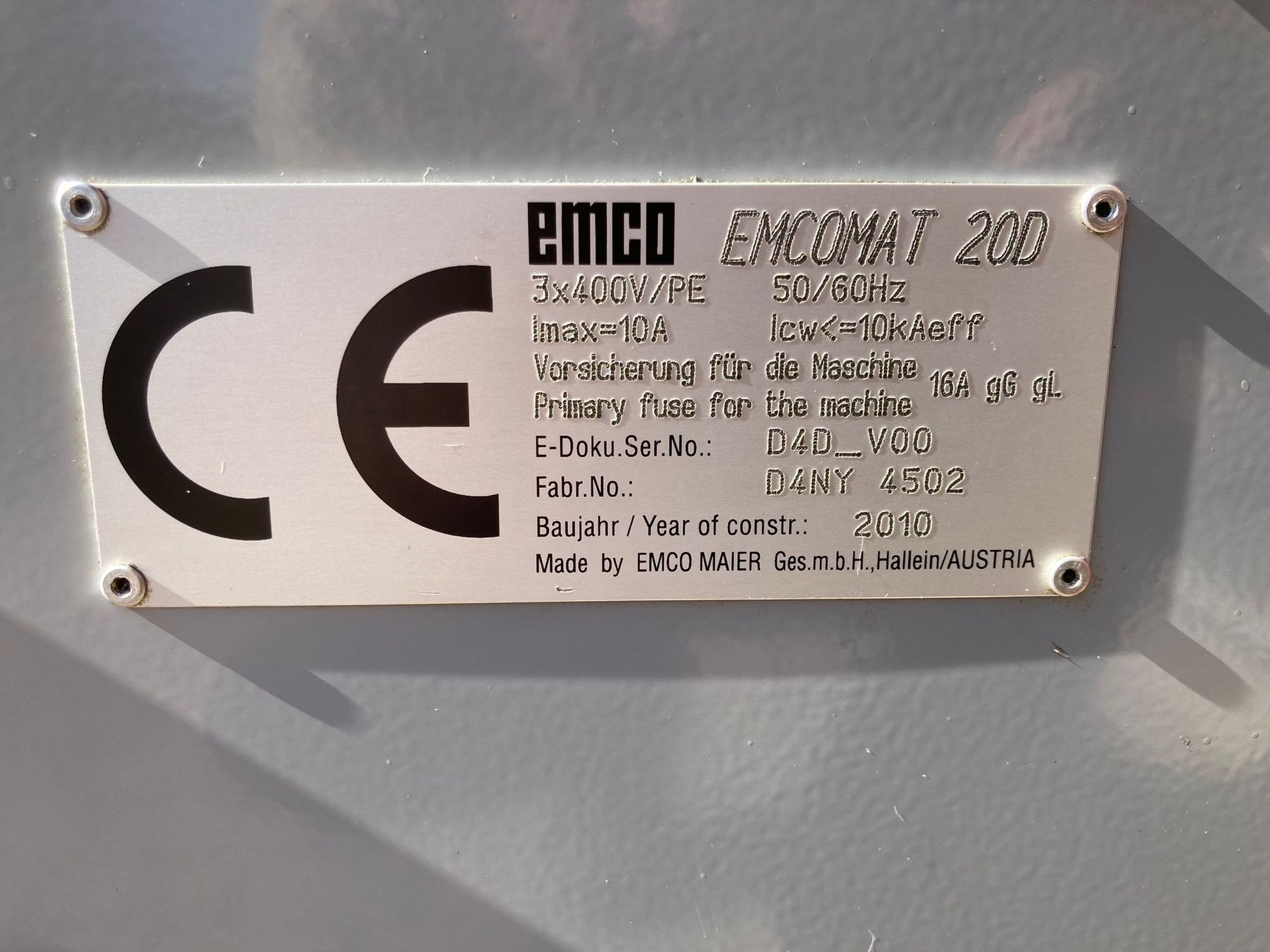 Emco Alle Maschinen: Drehmaschine/Drehbank Emco – Gebraucht aus Lommiswil von han_w5t6 5